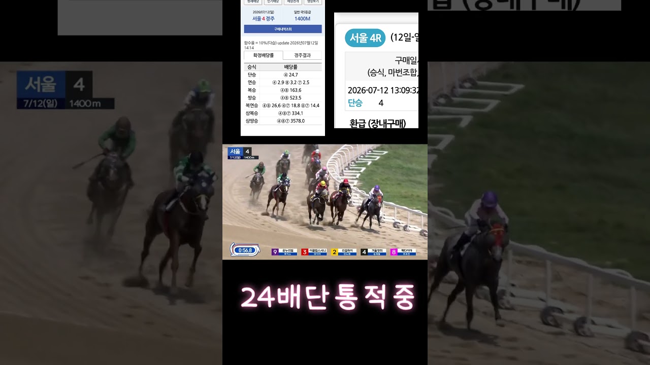 24배단통적중 가족분들한데미안합니다