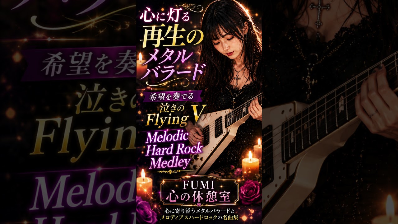 ギター FUMI 心に灯る再生のメタルバラード｜Hope & Crying Flying V｜FUMI心の休憩