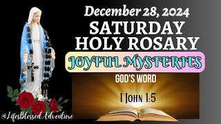 SATURDAY HOLY ROSARY/JOYFUL MYSTERIES/DECEMBER 28, 2024 #dailyrosary #LifesBlessedAdventure #fypage