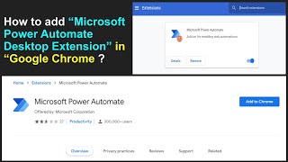How to add Microsoft Power Automate Desktop Extension in Google Chrome ?I Robotic Process Automation screenshot 5