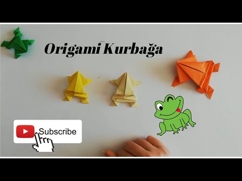 Kolay Origami Kurbağa - Easy Origami Frog (Origami Öğren)