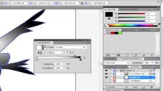 How to use color gradient on adobe illustrator cs4