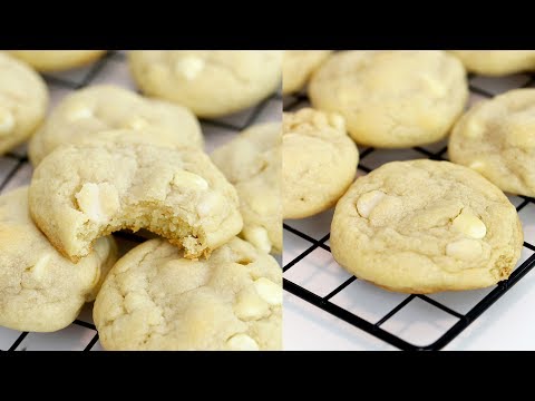 EASY White Chocolate Macadamia Nut Cookies | RECIPE