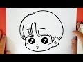 COMO DIBUJAR A JIMIN DE BTS KAWAII