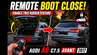 How to Enable Remote Boot Close on Audi A6 C7.5 (VCDS Tutorial)