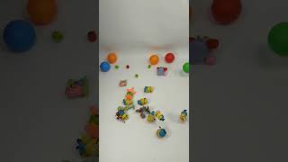 Spongbob, Minions, Colorful Beads Satisfying Reverse Video ASMR #shorts