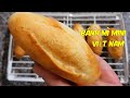 BÁNH MÌ mini Việt Nam nhồi bột bằng tay,nướng bằng nồi chiên không dầu - Cách làm nhanh và dễ