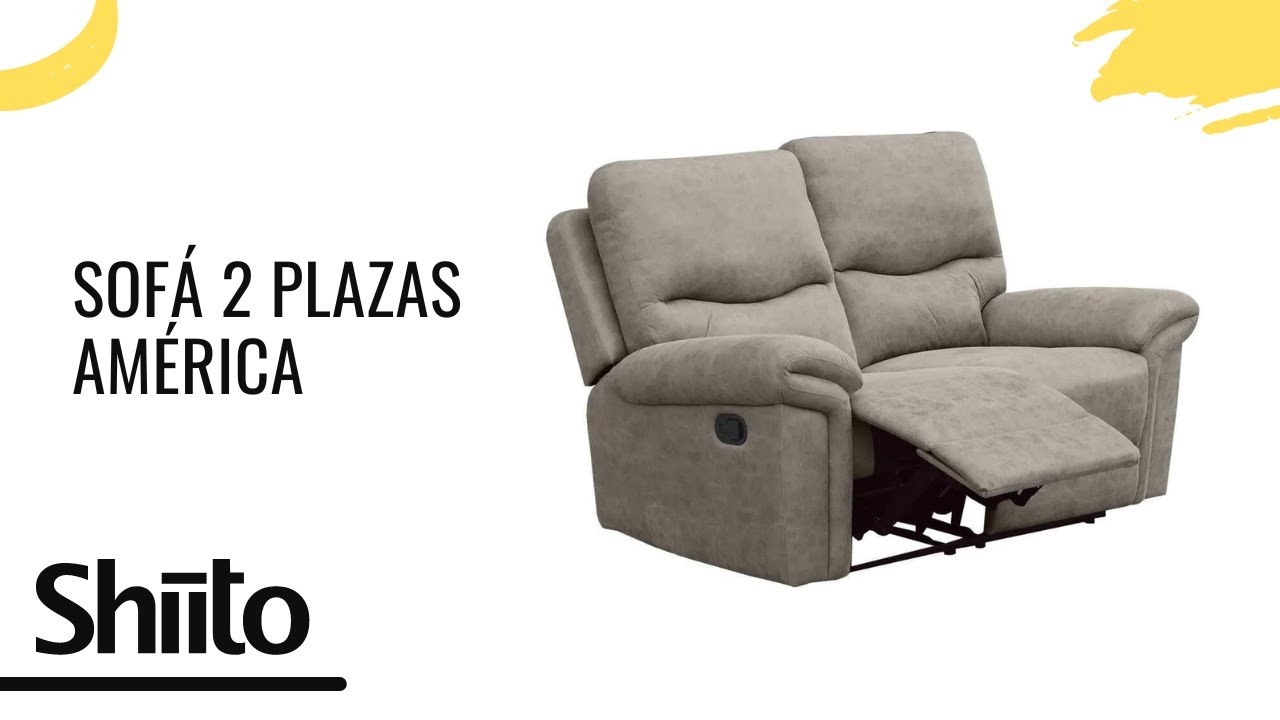 Sofá 2 plazas relax manual América