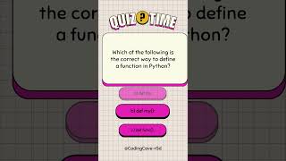 Python Quiz: How to Define a Function in Python? |#codingtips #python #pythonquiz Net Worth