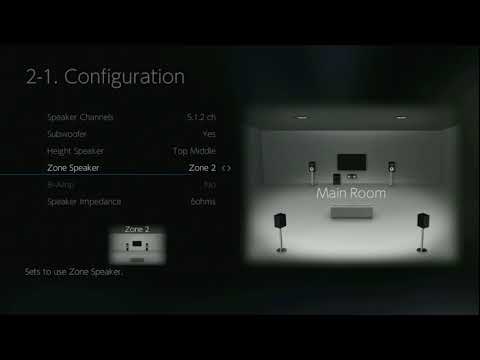 Setup menu & quick menu of the Onkyo TX-NR686 Network A/V Receiver