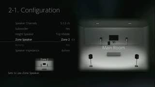 Setup menu & quick menu of the Onkyo TX-NR686 Network A/V Receiver