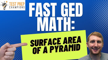How to Find the Surface Area of a Pyramid on GED Math [Fast Lesson]