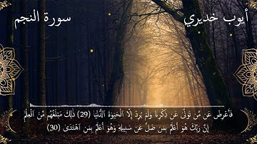 سورة النجم رواية حفص، القارئ: أيوب خديري