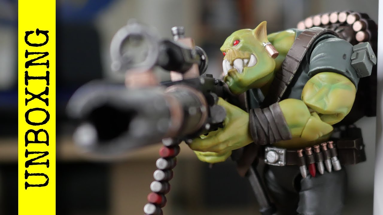 Warhammer 40K Ork Kommandos Dakka Boy Rotbilge - 1:18 Scale Joytoy Action Figure With Weapons