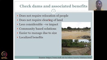 Lecture 42: Rural water resource management infrastructure (engineered) Part -2