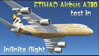 ETIHAD Airbus A380 test in infinite flight. screenshot 4