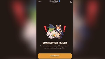 Fix connection failed Error on MemeFi | MemeFi not working a quick fix!