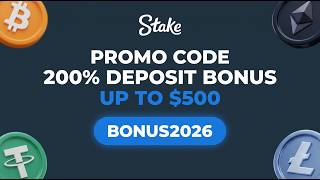 Stake Promo Code BONUS2026 — $500 Match + Rakeback & VIP Access