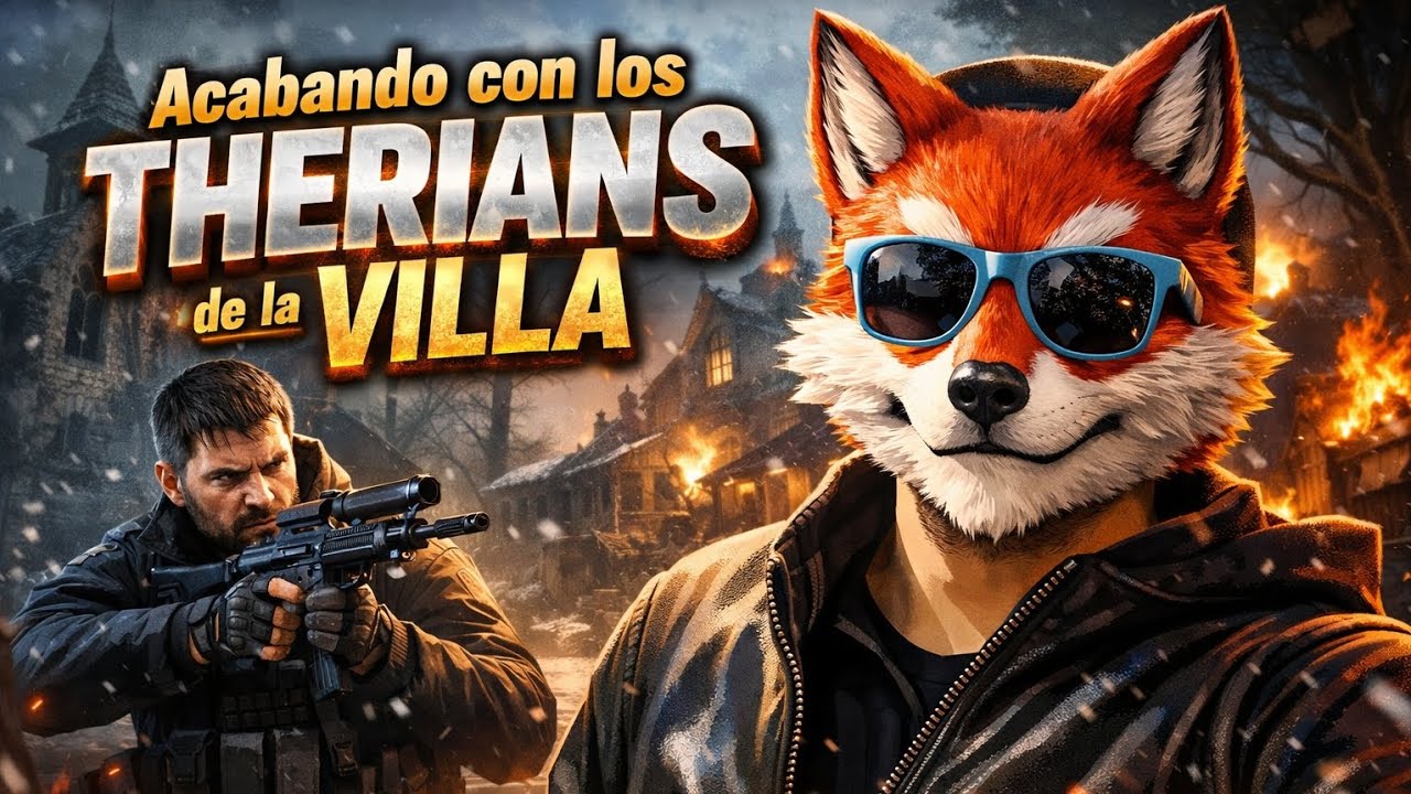 💪🏻😎PELEANDO con los THERIANS😅🤣//Porque si, los lycans son hombres lobo... #residentevil #gameplay 