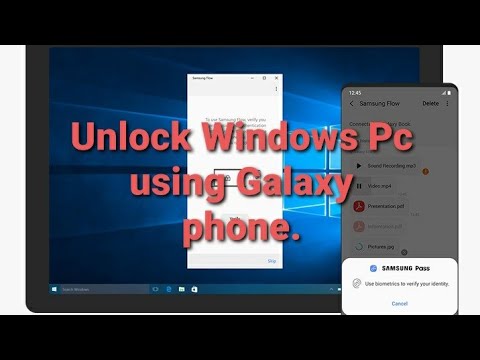 Unlock Your Pc remotely With a Samsung Galaxy Phone