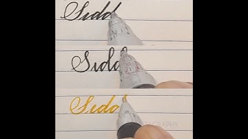 Name Req : Siddharth #calligraphy #handwriting #lettering #handlettering #shorts  #shortvideos