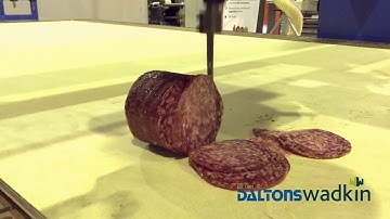 Cutting Salami with CNC Oscillating Knife