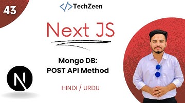 Next JS 14 Tutorial #43 : POST API Method With Mongo DB in Next JS | Mongo DB Tutorial With Next JS