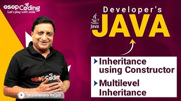 Multilevel Inheritance in Java | Inheritance using Constructor | Java for Developers | #Java #Lec50