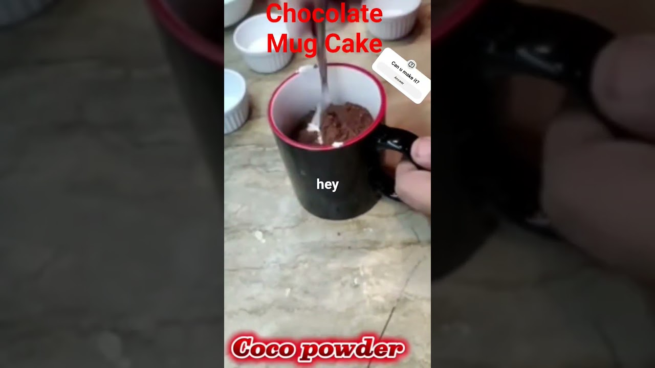 How To Make Chocolate Mug Cake in 2 minutes | #shorts #ytshorts #trending #youtubeshorts  #chocolate