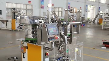 2023 New Automatic 3 Bowls Packing Machine|Washer Plastic cap Nut Screw Packaging Machine