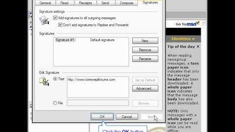 Outlook Express demo