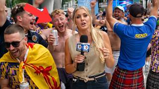 Reporter MOBBED By Scottish Fans!