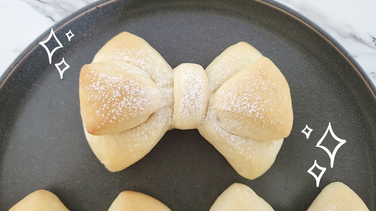 [손반죽] 깜찍한 리본빵 만들기 : Bow Bread : Ribbon Bread Recipe