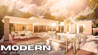 Bloxburg: No Gamepass Modern House | Roblox Speedbuild | Housebuild