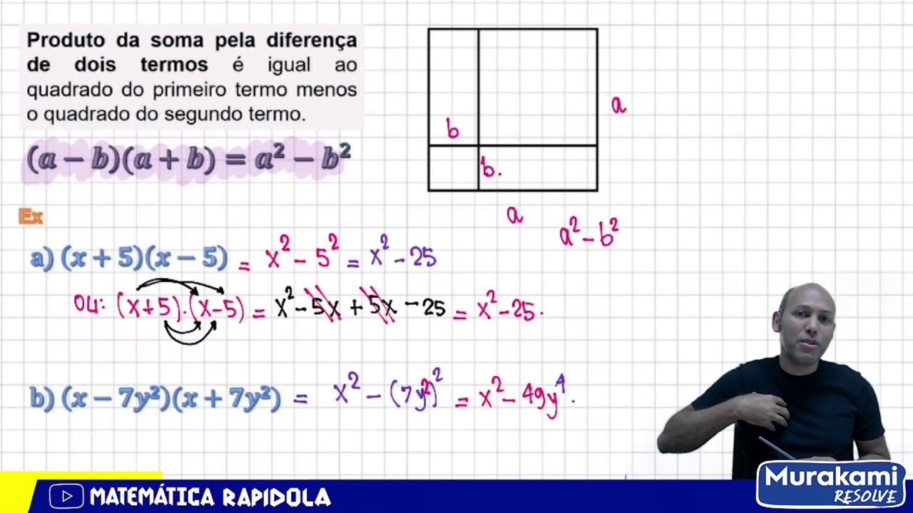 PRODUTO DA SOMA PELA DIFERENÇA | Produto notável #03 - YouTube