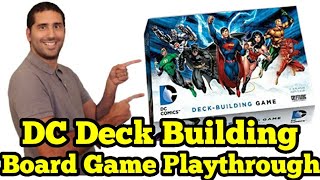 DC Deck Building solo Playthrough (Crisis Mode)