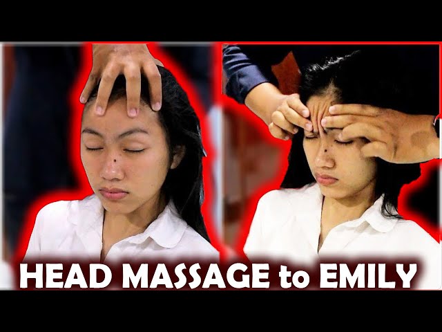ASMR Relaxing Head Massage and Brushing for Emilly | Watch till End