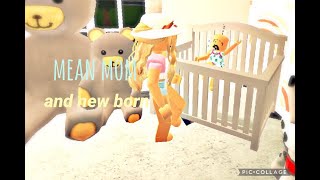 Mean Mom and baby's routine! (Roblox RP) Bloxburg