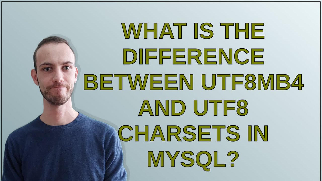 What is the difference between utf8mb4 and utf8 charsets in MySQL ...