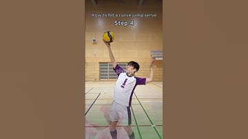 how to hit curve jump serve like kento miyaura 😲🔥 #volleyball #shorts #jumpserve #tutorial