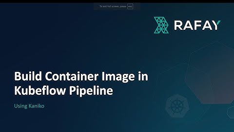 Create Container Image in Kubeflow Pipeline using Kaniko