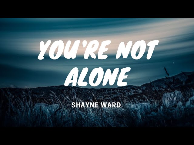 Shayne Ward - You're Not Alone - Lyrics Video class=