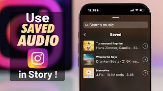 How To Use Saved Audio on Instagram Story! [2025]