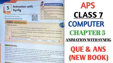 army public school class 7 Computer Live Wire Chapter 5 ANIMATION WITH SYNFIG @nksclasses