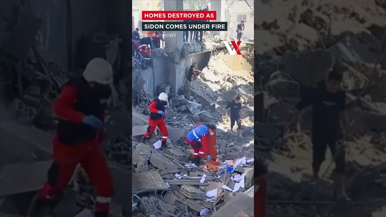 Airstrikes Destroy Homes In Sidon, Casualties Rise Across Lebanon | VERTEX