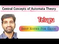 Central Concepts of Automata Theory | Alphabet, String, Language Explained 