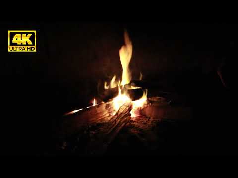 4K Realtime Fireplace - Relaxing Fire Burning Video - 3 Hours - No Loop - Ultra Hd - 2160P