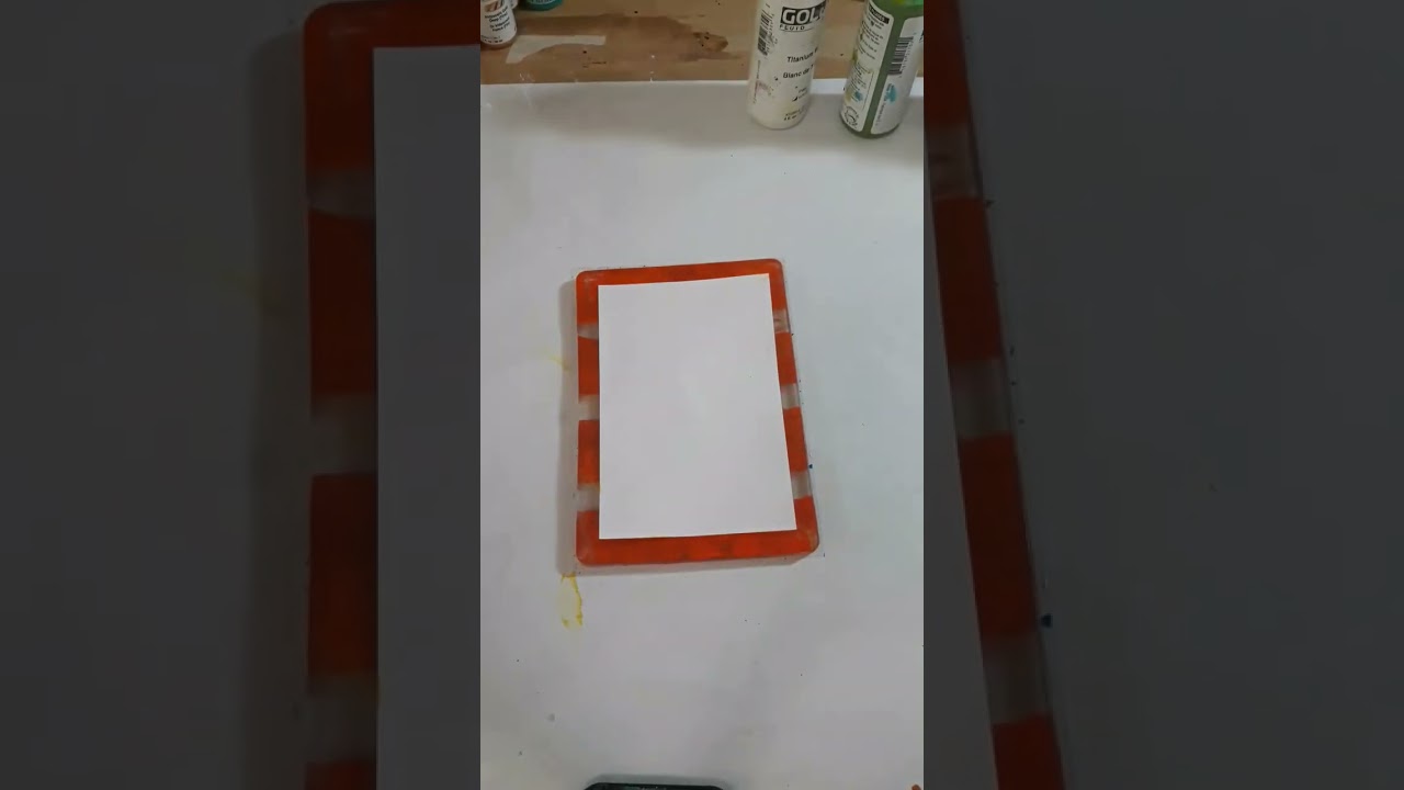 Gel printing with washy tape!