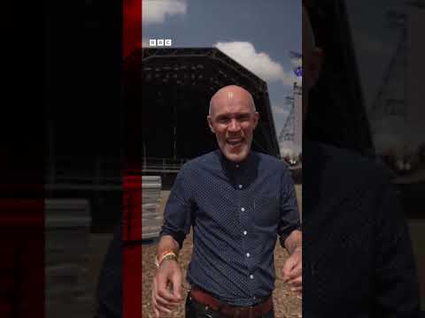 Behind the scenes at Glastonbury Festival. #shorts #bbcglastonbury #glastonbury #bbcnews