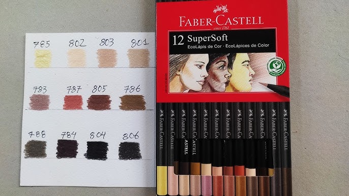 Lápices de Colores Faber Castell Super Soft + 2 Grafitos 12 Colores -  polipapel